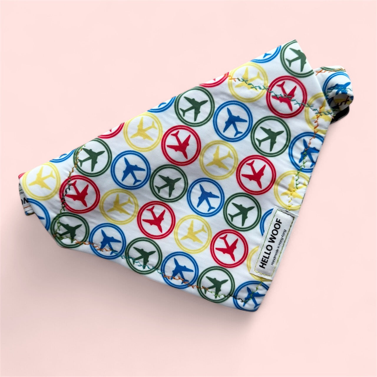 Aeroplane Chess Bandana with Collar