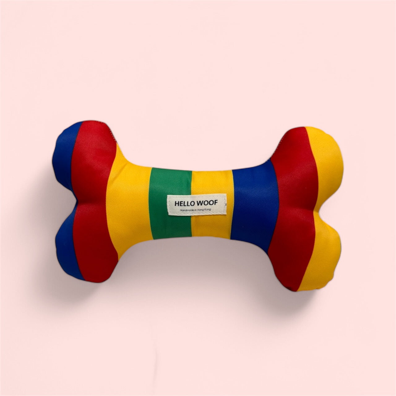 Colourful Striped Bone-Shaped Pet Toy