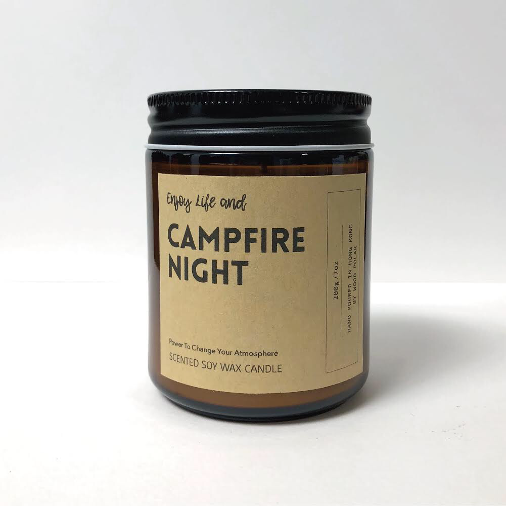 Campfire Soy Wax Candle Wood Polar