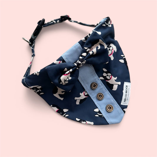Bulldog Tuxedo Bandana