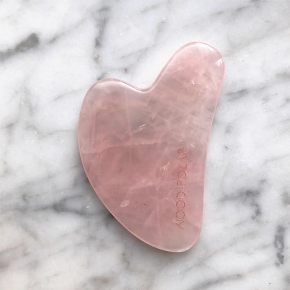 Heart Shape Rose Quartz Facial Massage Tool 心形粉紅水晶面部按摩器