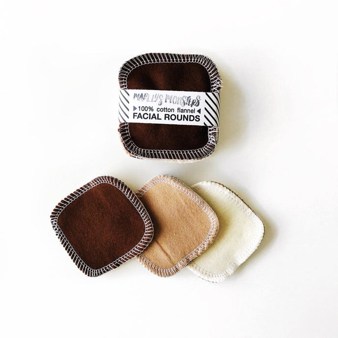 Reusable Facial Round- Mixed Browns 循環再用化妝棉
