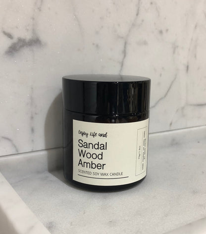 Sandalwood Amber Soy Wax Candle 琥珀檀香木大豆蠟燭