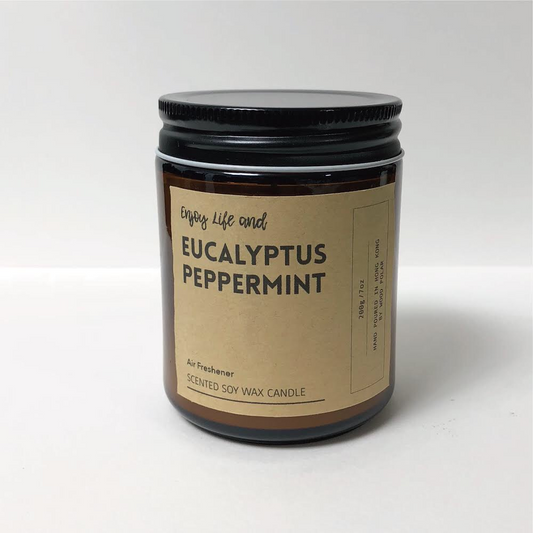 Eucalyptus Peppermint Soy Wax Candle 尤加利薄荷大豆蠟燭