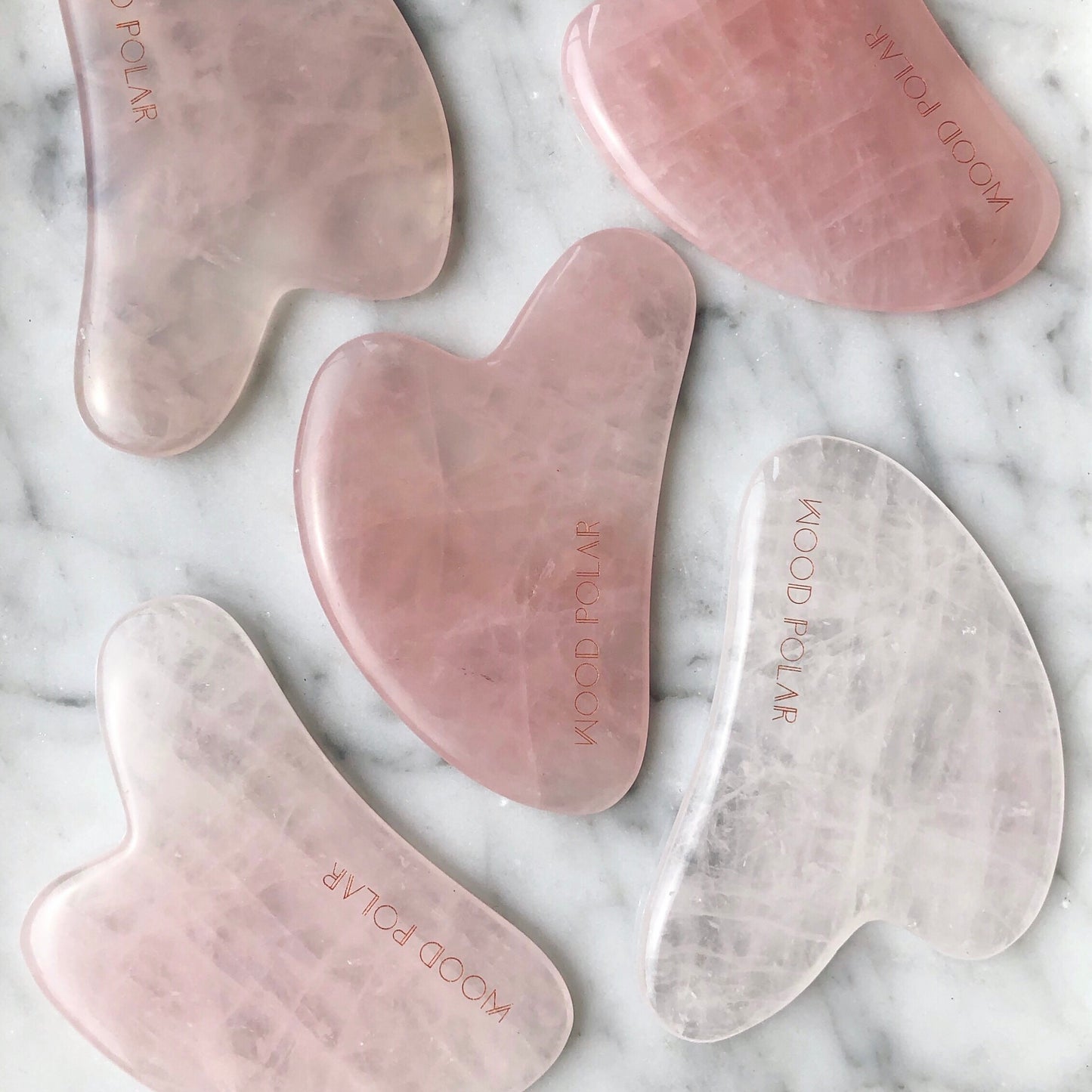 Heart Shape Rose Quartz Facial Massage Tool 心形粉紅水晶面部按摩器