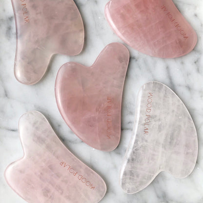 Heart Shape Rose Quartz Facial Massage Tool 心形粉紅水晶面部按摩器