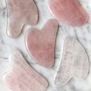 Heart Shape Rose Quartz Facial Massage Tool 心形粉紅水晶面部按摩器